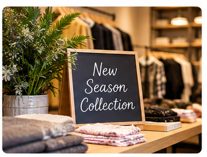 Seasonal New Season Collection promotion used as an example of current campaign content